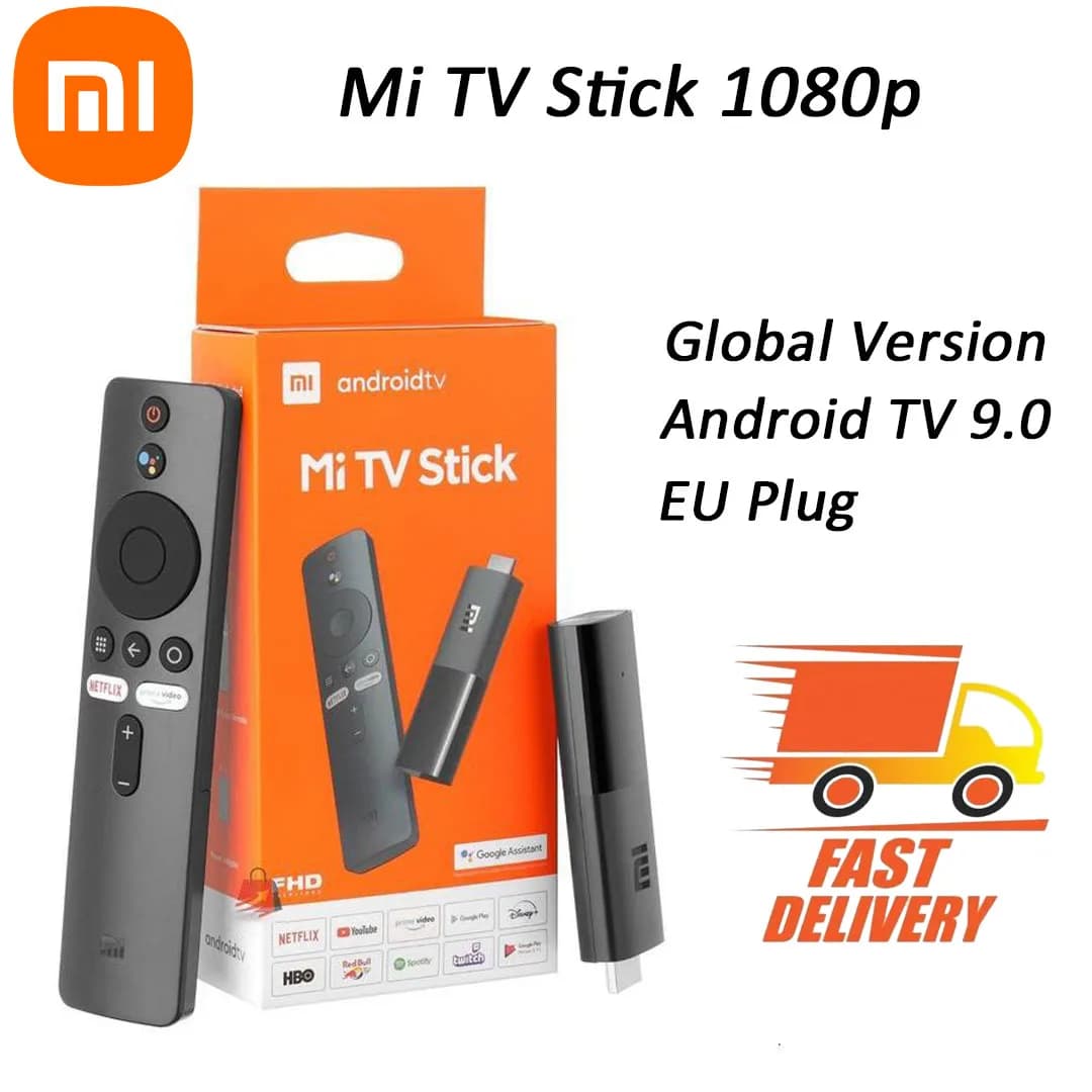 Xiaomi TV Stick Global Android TV FDH HDR Quad Core Compatible with HDMI 1 GB + 8 GB Bluetooth Wifi Netflix Google Assistant