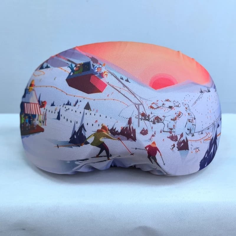 Modello cliente Borsa morbida Occhiali da snowboard Copertura protettiva Vendita calda Copriobiettivo per occhiali da sci in microfibra