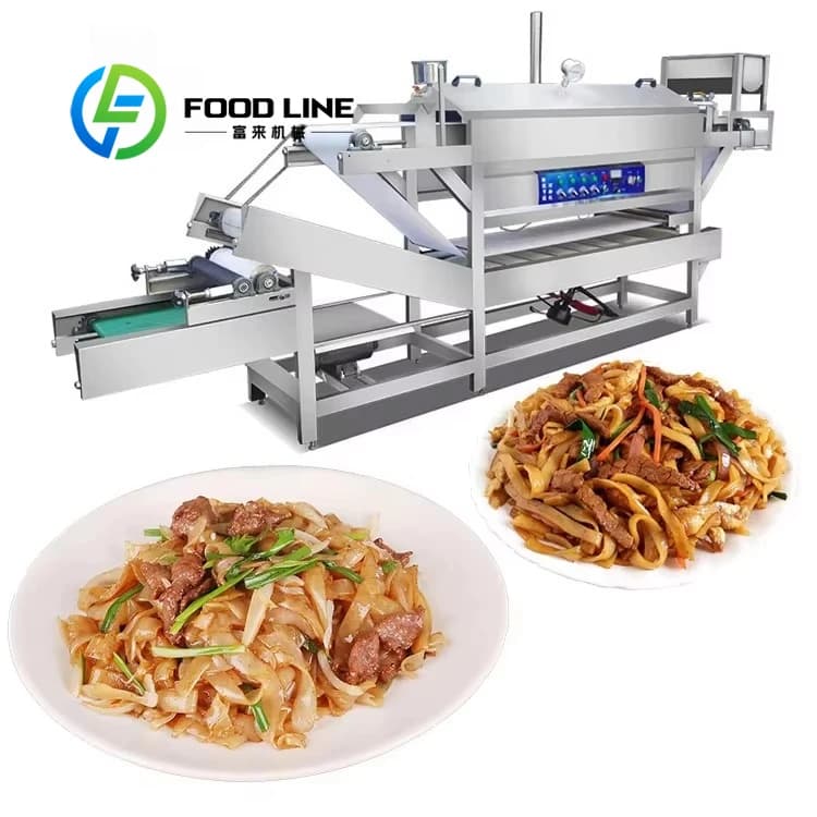 Macchina per pasta industriale per noodle in stile carta di riso vietnamita in acciaio inossidabile completamente automatica personalizzata