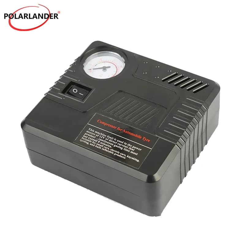 Compressore d'aria portatile per auto 12V, gonfiatore elettrico per pneumatici con connettore per avviamento d'emergenza per pneumatici di veicoli