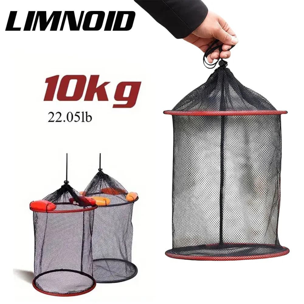 Limnoid 30cm 60cm 90cm Rete da pesca leggera pieghevole anti-affondamento traspirante per la pesca