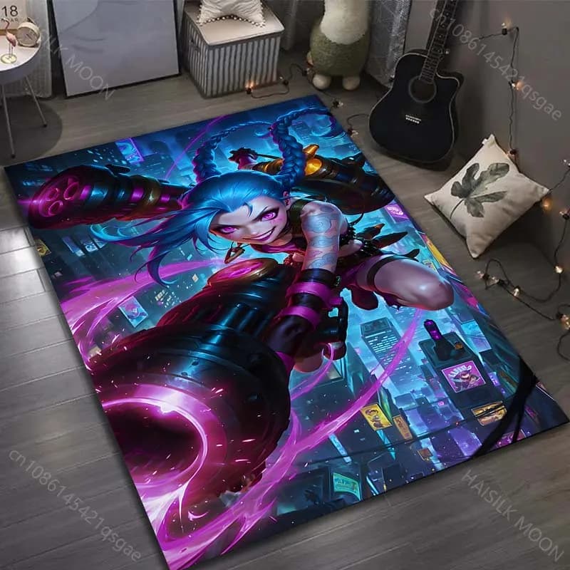 15 dimensioni A-Arcane Stampa Gamer Tappeto per soggiorno Camera da letto Divano Zerbino Decor Divano Tavolo Area Tappeto Tappetino antiscivolo per regali
