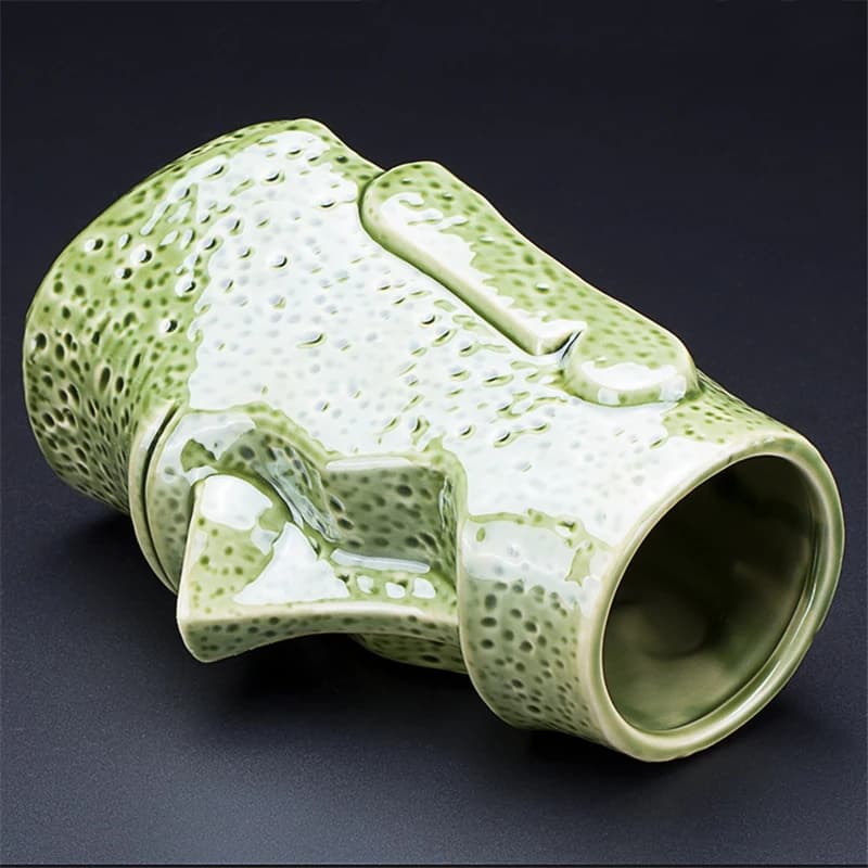 Tazza Tiki in Ceramica da 700ml, Creativa Tazza in Porcellana per Birra e Vino