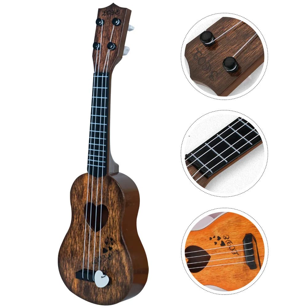 Ukulele in Plastica per Bambini, Strumento Musicale Educativo per la Prima Infanzia, Chitarra Giocattolo per Bambini