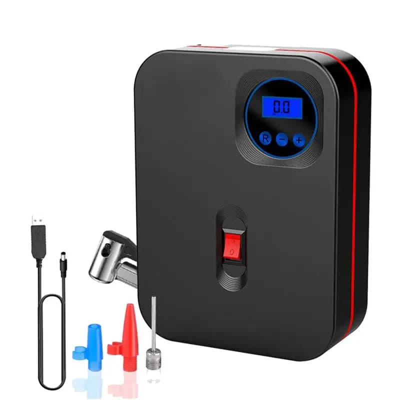 Tyre Inflator Pump Air Compressor Pump Car Bike Motorcycle Tyre Inflator Charging Digital Display-A28K