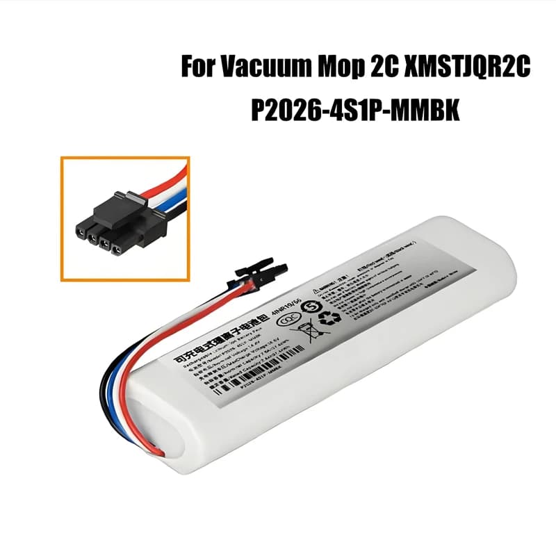 Batteria da 14,4 V per Xiaomi Mijia 2C Robot aspirapolvere XMSTJQR2C P2026-4S1P-MMBK Batteria di ricambio per Xiaomi Trouver Robot