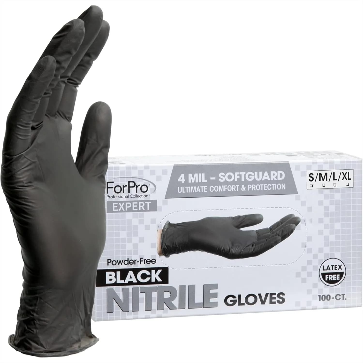 Guanti in Nitrile Monouso, Senza Polvere, Senza Lattice, Non Sterili, Massimo Comfort e Protezione per la Pulizia