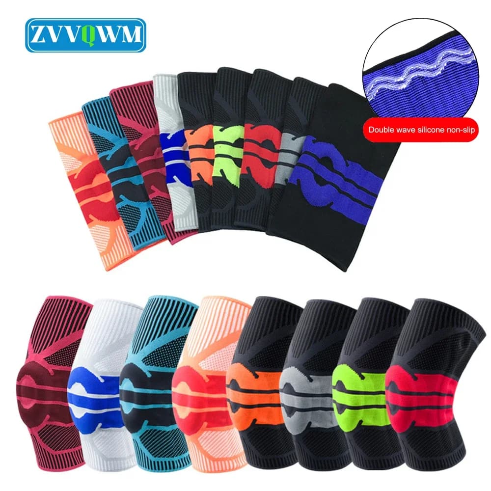 1 pz compressione elastica ginocchiera stabilizzatore laterale donna uomo rotula supporto per ginocchio Arthriti dolore sport ginocchiera corsa palestra