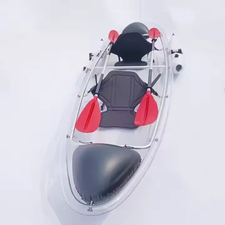 Kayak da canoa con pagaia in cristallo per computer per turismo e fiume