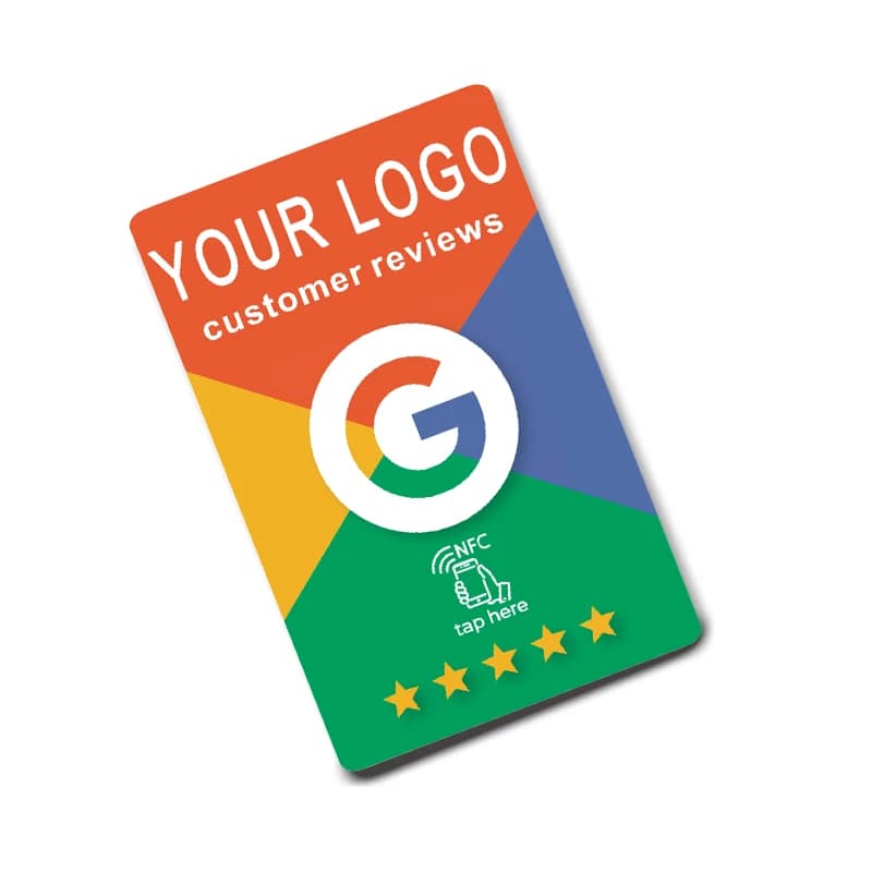 Stampa personalizzata da 100 pezzi Scheda NFC di revisione Google con semplice con revisione di Google