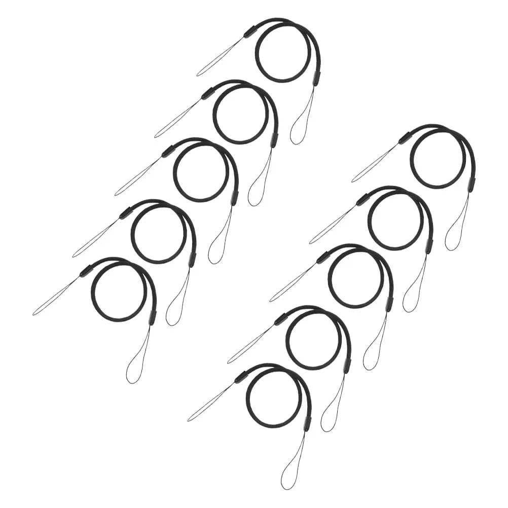 10 pz Cordino Elastico Portapenne Penna Cordino Retrattile Anti-Loss Tether Per Stilo Touch Penne Disegno Tablet Notebook Nero