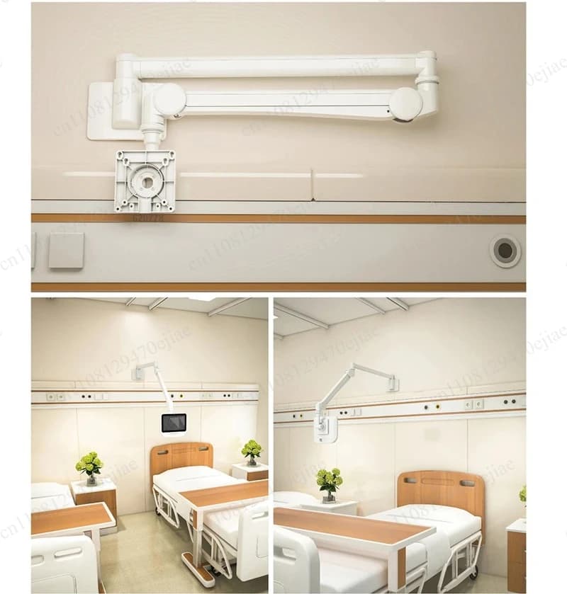 Medical LCD Monitor & Tablet Mount Arm, Adjustable Stand for Personal Healthcare, Hospital & Home Care