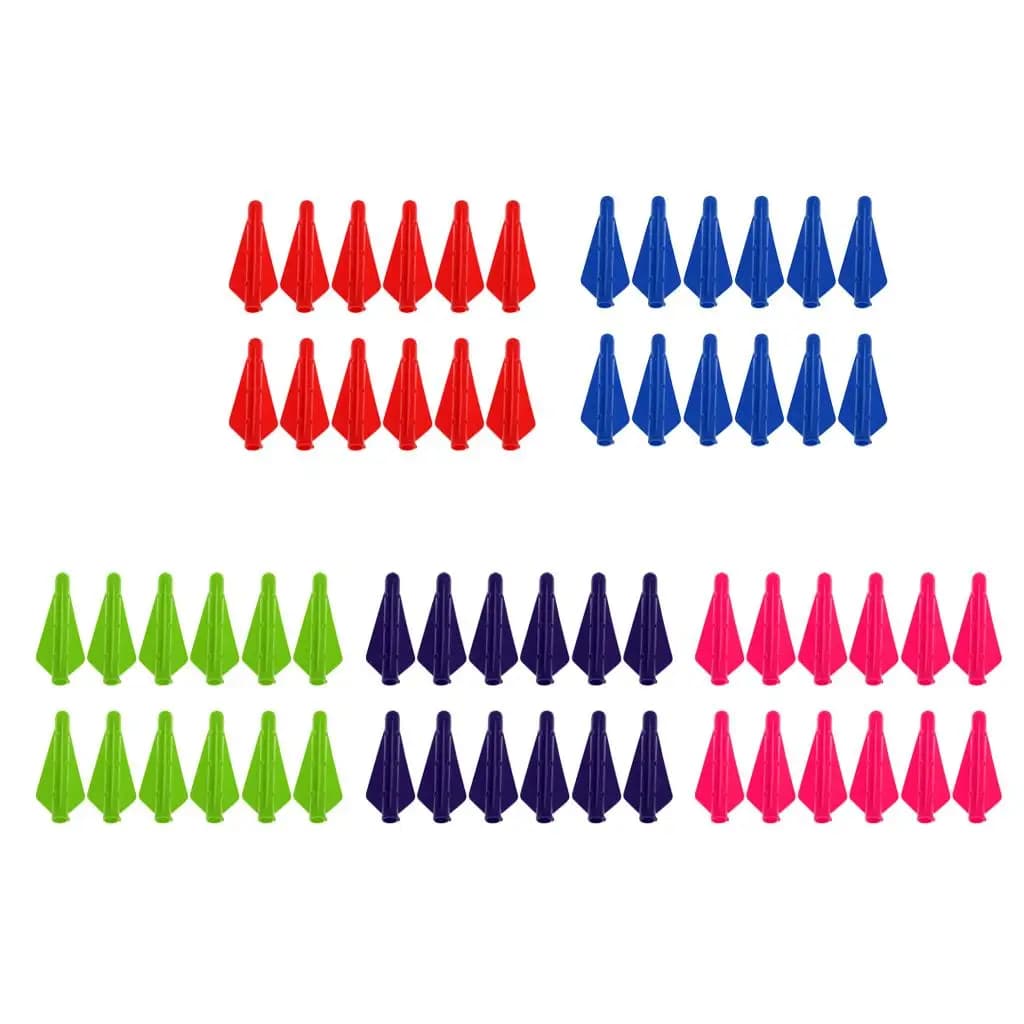 Piuma di plastica Fletching Alette in silicone Freccia Fletching Attrezzatura per tiro con l'arco per frecce alvanti e tiro con l'arco bersaglio