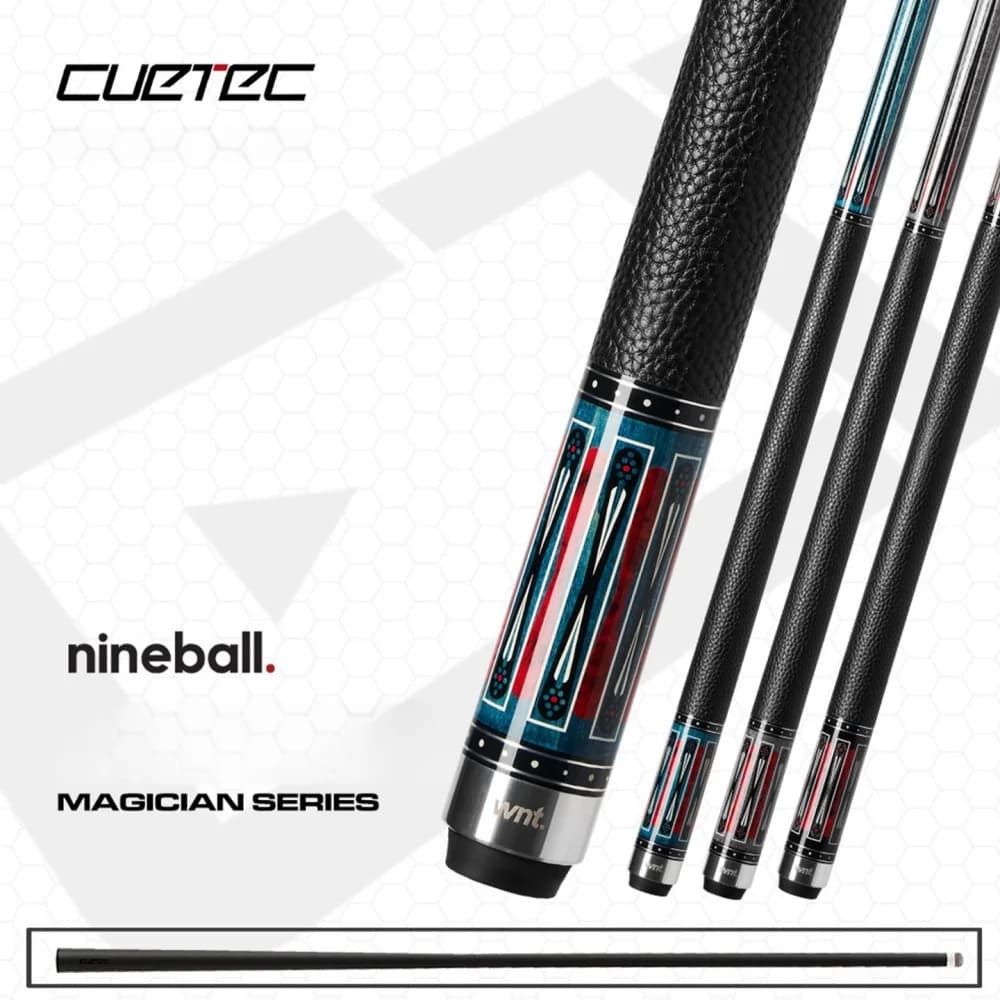 Cuetec 58Inch Magician Carbon Cynergy Billiard Pool Cue Stick 11.8/12.5mm