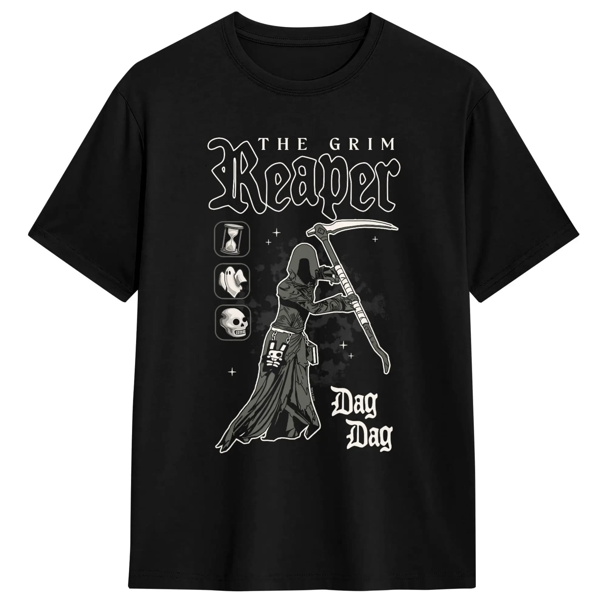 Maglietta The Sims Gothic Grim, T-shirt estiva in puro cotone per uomo, maglietta stampata a maniche corte, divertente maglietta Y2K