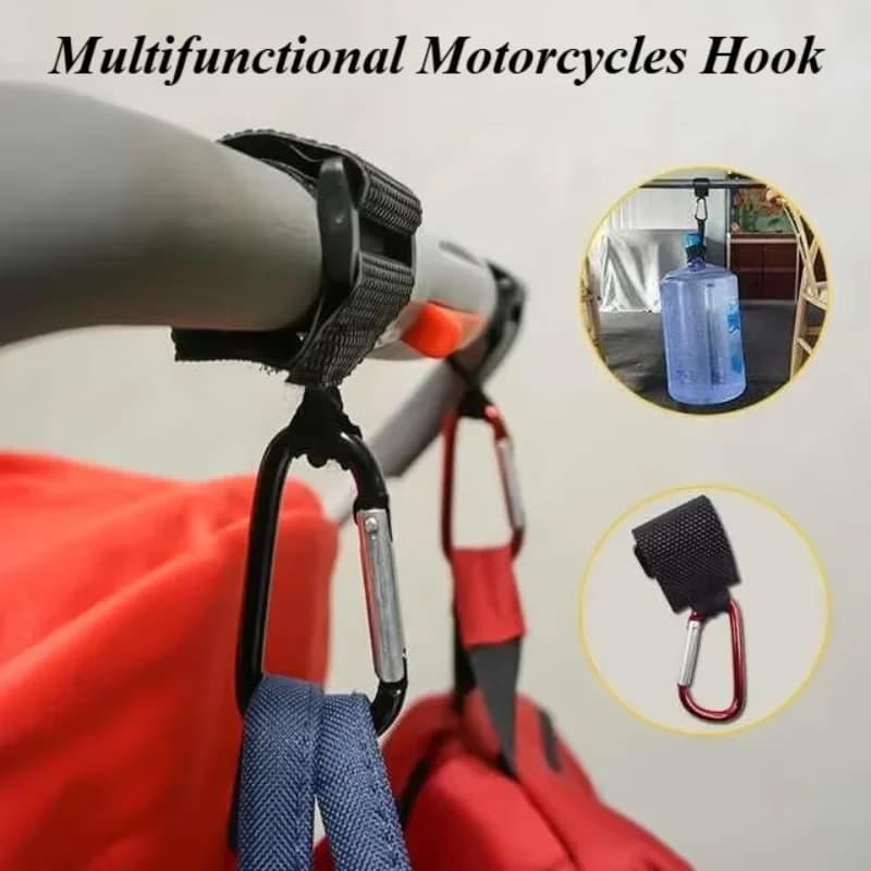 Gancio Multifunzionale per Moto, Scooter, Biciclette, Veicoli Elettrici, Ganci per Casco, Accessori Fissi per Manubrio