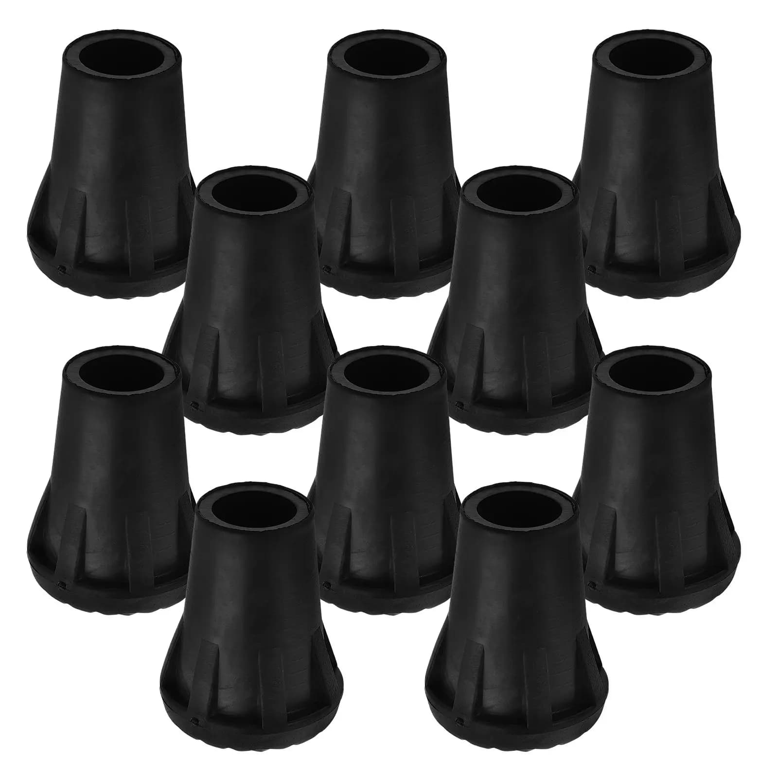 10 Pezzi Protezioni Premium Resistenti all'Usura per Punte di Bastoni da Passeggio, Bastoncini da Trekking, Stampelle, Escursionismo, Campeggio - Aumento dell'Attrito