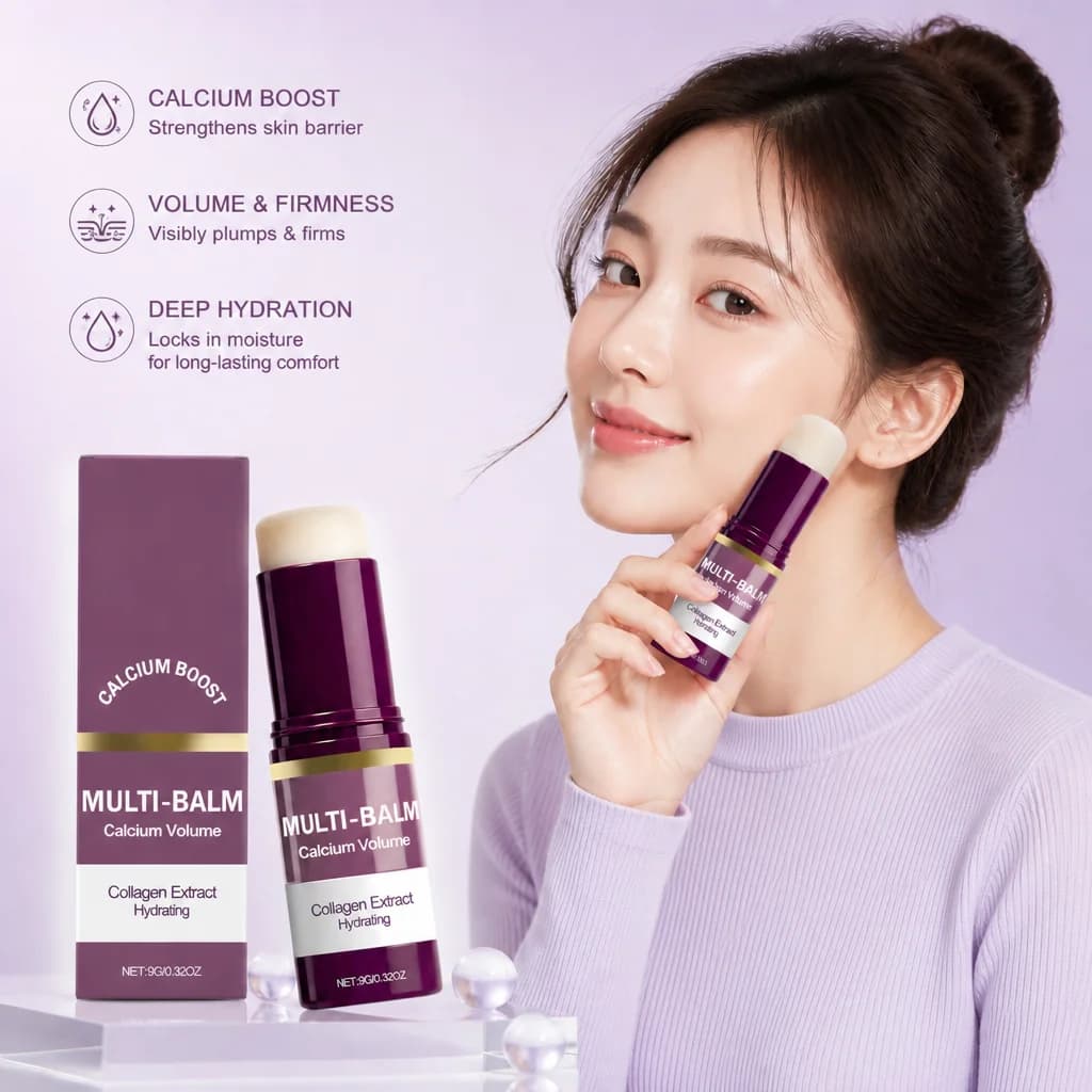 Collagen Multi‑Balm Stick Calcium Boost Strengthen Skin Barrier Deep Hydration Plump Firming Moisturizing Facial Skin Care Stick