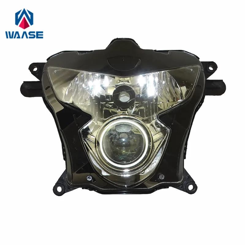 WAASE GSX-R 600 750 motorcycle front lighthouse lamp for Suzuki GSXR600 GSXR750 K4 K5 2004 2005