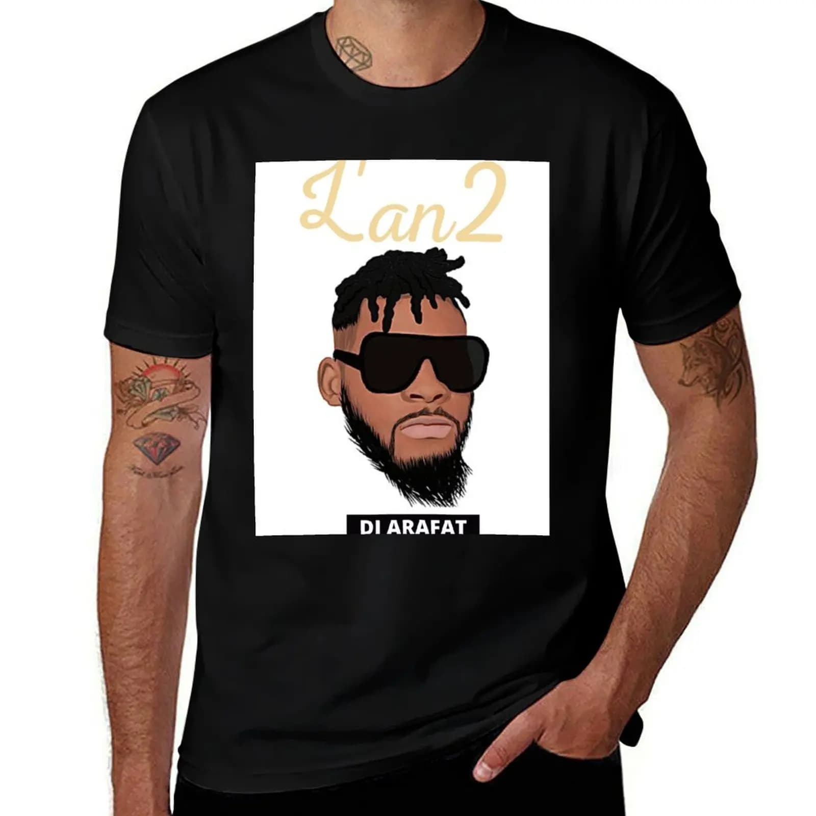 T-shirt per l'anniversario della morte di DJ ARAFAT T-shirt con design grafico semplice