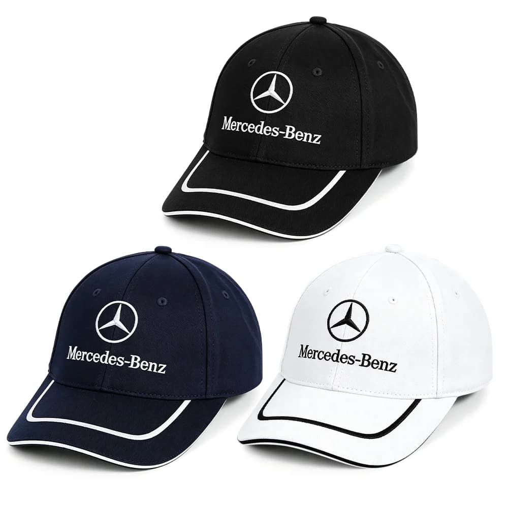 Car Duck Tongue Caps Car Badge Styling Baseball Hat Adjustable Casual Trucket Hats Hip Hop For Mercedes benz AMG W204 W205 W212
