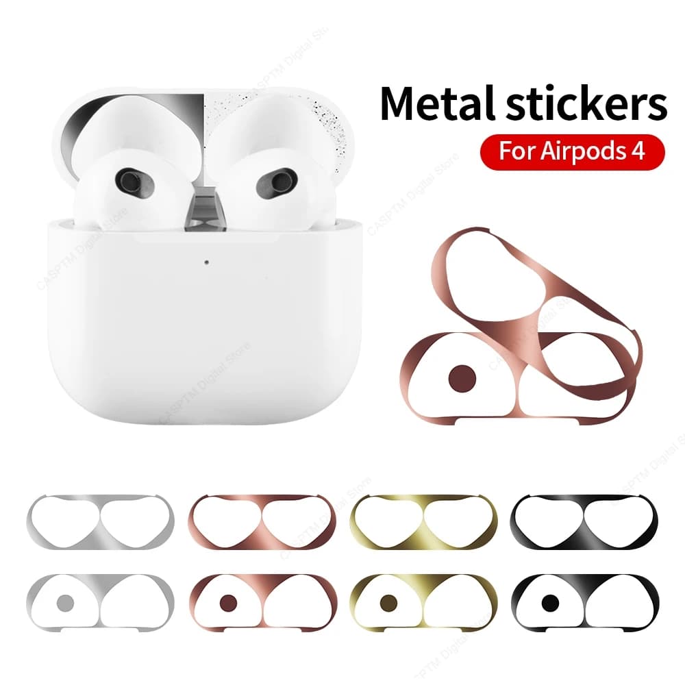 Anti-scratch dust sticker for AirPods 4 Wall decal Cover for earphones Protective film for AirPods 4 4th generation 2024