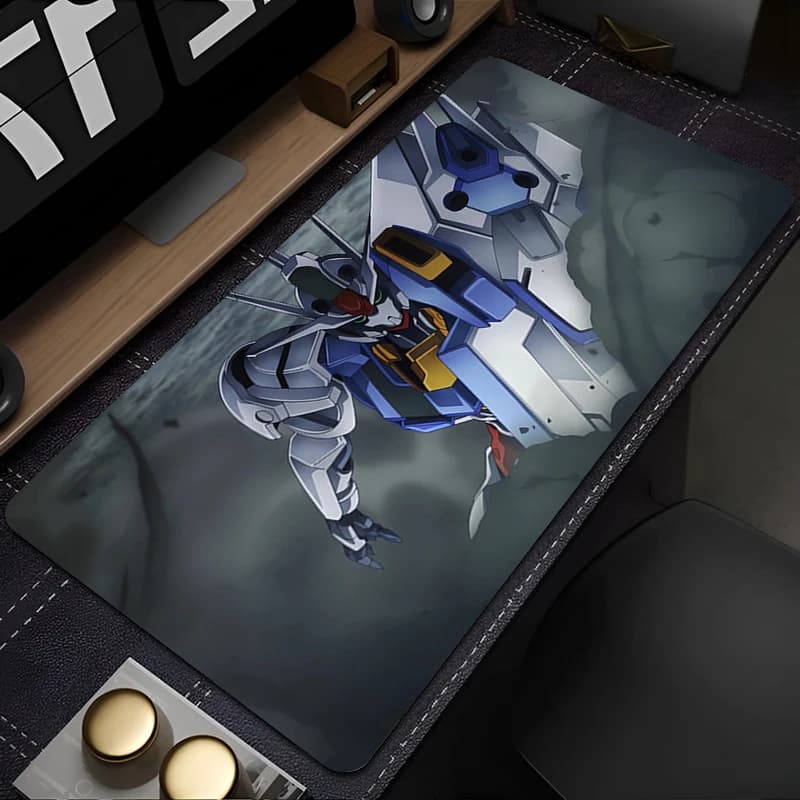 Tappetino per mouse in gomma aerea Warrior Gundam meccanico Tappetino per mouse antiscivolo Computer Gamer Accessori per PC Tappetino da scrivania Tappetino per tastiera portatile