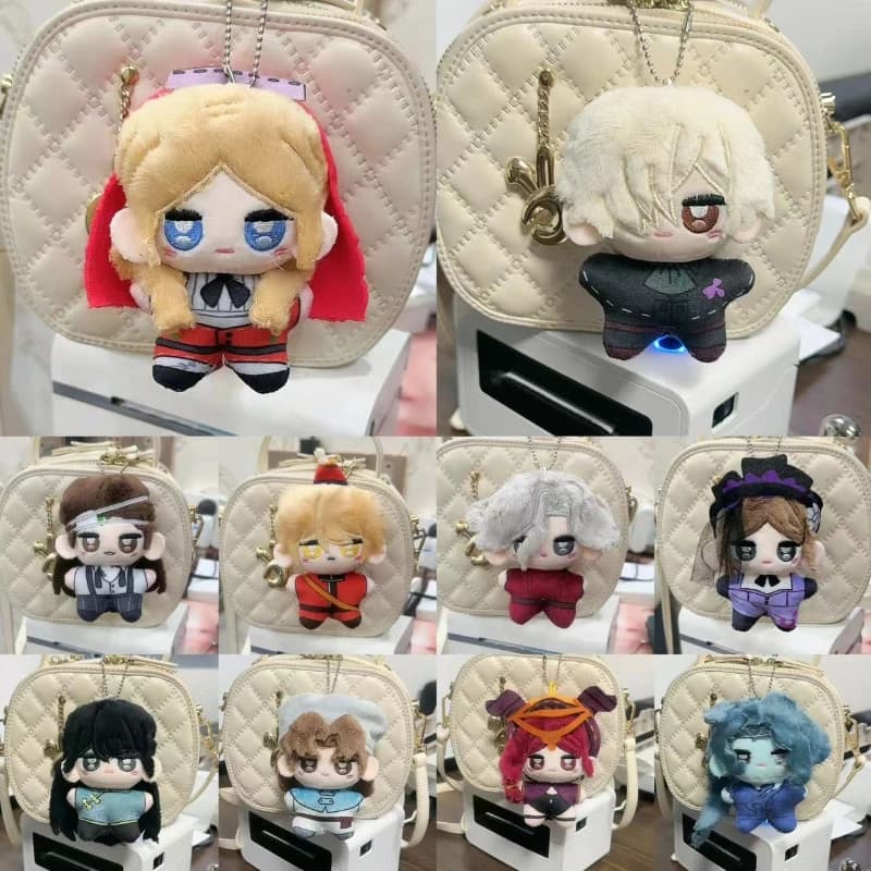 10 centimetri Identità V Peluche Ciondolo Morbido Farcito Portachiavi Bambola Giocattolo Anime Peluche Figura Freddy Riley Esopo Norton Campbell Regali di Natale