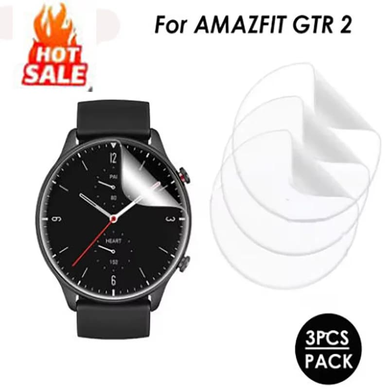 3pcs Hydrogel Film For Amazfit GTR 2 Smart Watch Soft Clear Full Screen Protector Accessories For Amazfit Watch GTR2 Not Glass