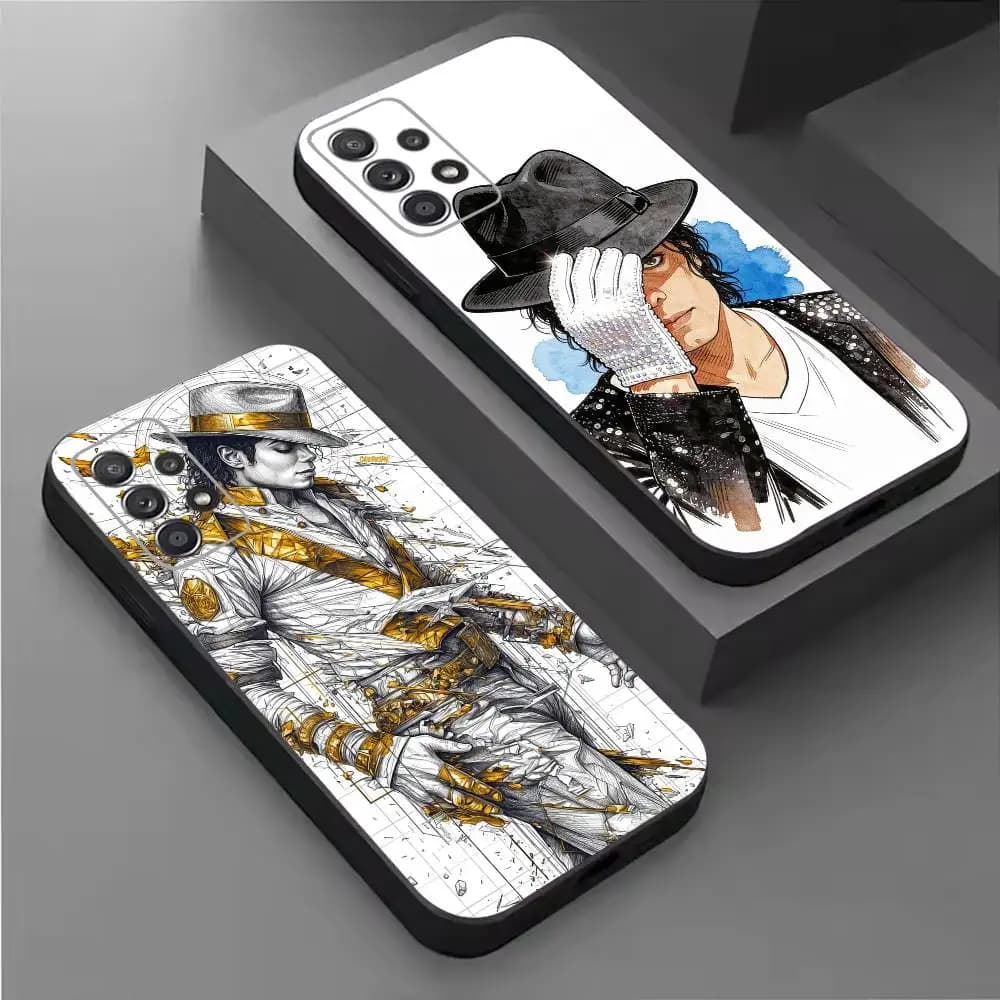 King of pop Michael Jackson Phone Case For Samsung S26,25,24,21,22,21,20,10,9,8,7,6,Ultra,Plus,Fe, Lite Black Cover