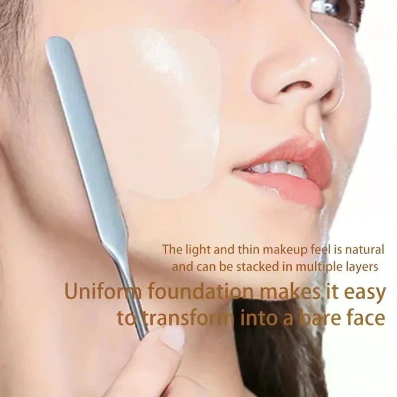 Foundation Brush Mixing Palette Stainless Steel Foundation Lipstick Eye Shadow Mixer Palette With Spatula MakeUp Tools Makeup