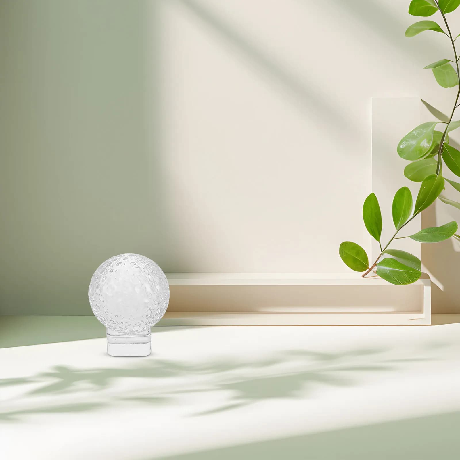 Espositore per Sfera Trasparente con Targa Commemorativa per Palline da Golf, per Ufficio, Casa, Oggetto da Collezione, Regalo, Supporto per Sfera di Cristallo