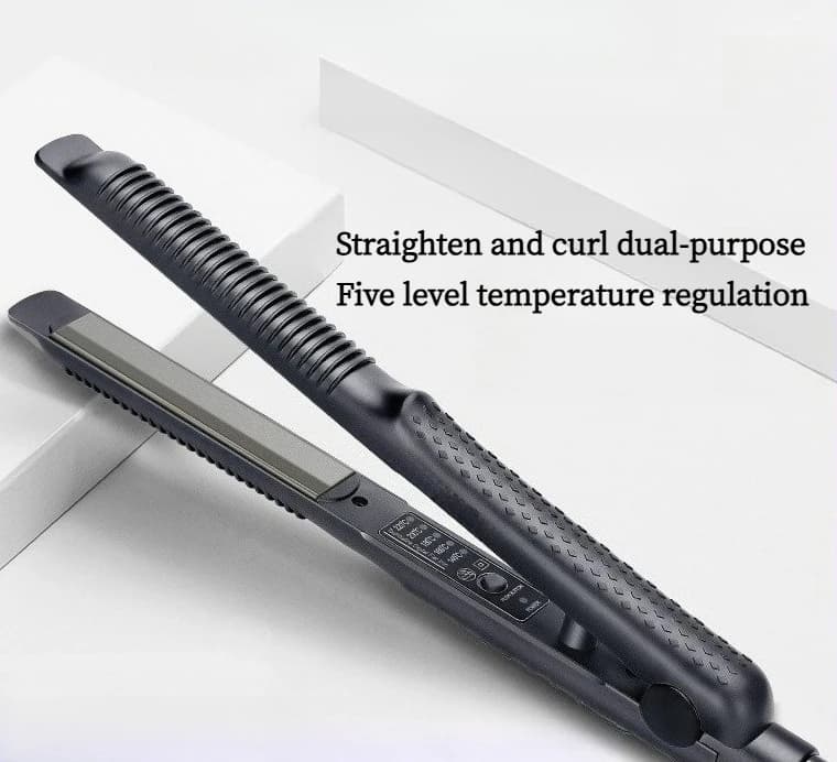 Ferro arricciacapelli portatile, piastra per capelli, piastra per capelli corti, ferro per permanente barba, piastra elettrica curva, per uomo, uso domestico