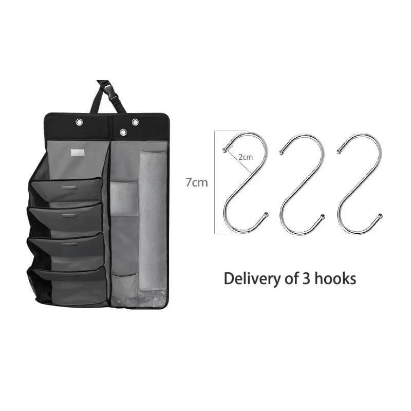 Borsa portaoggetti da appendere AZ-Storage per sedile posteriore auto, camper, camion, borsa portaoggetti da appendere per scarpe e articoli vari da esterno
