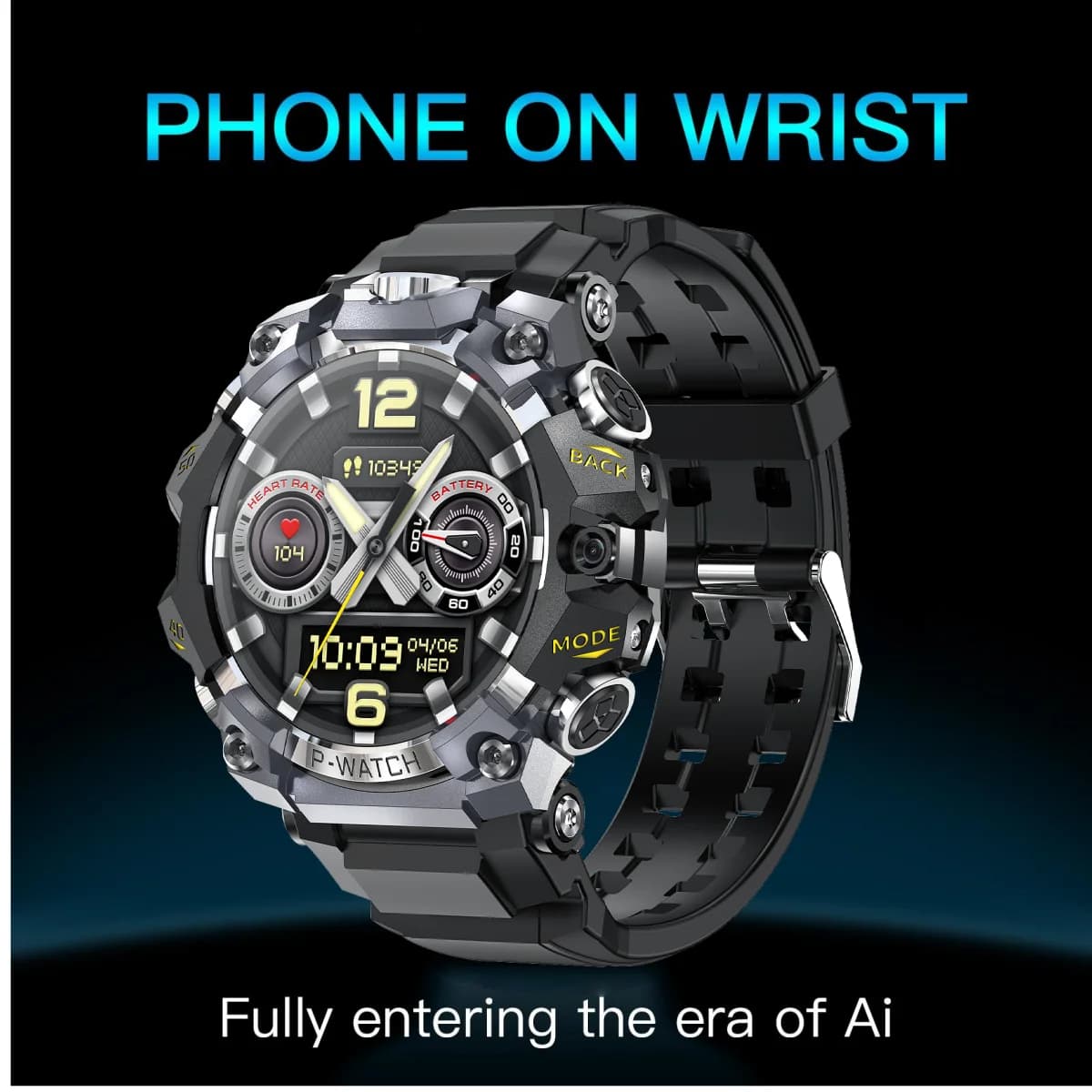 Q668 Smartwatch 128GB Android Smart Watch With 1150Mah Battery 800W HD Dual Camera Amoled GPS WIFI NFC Video Call Sim Card Slot