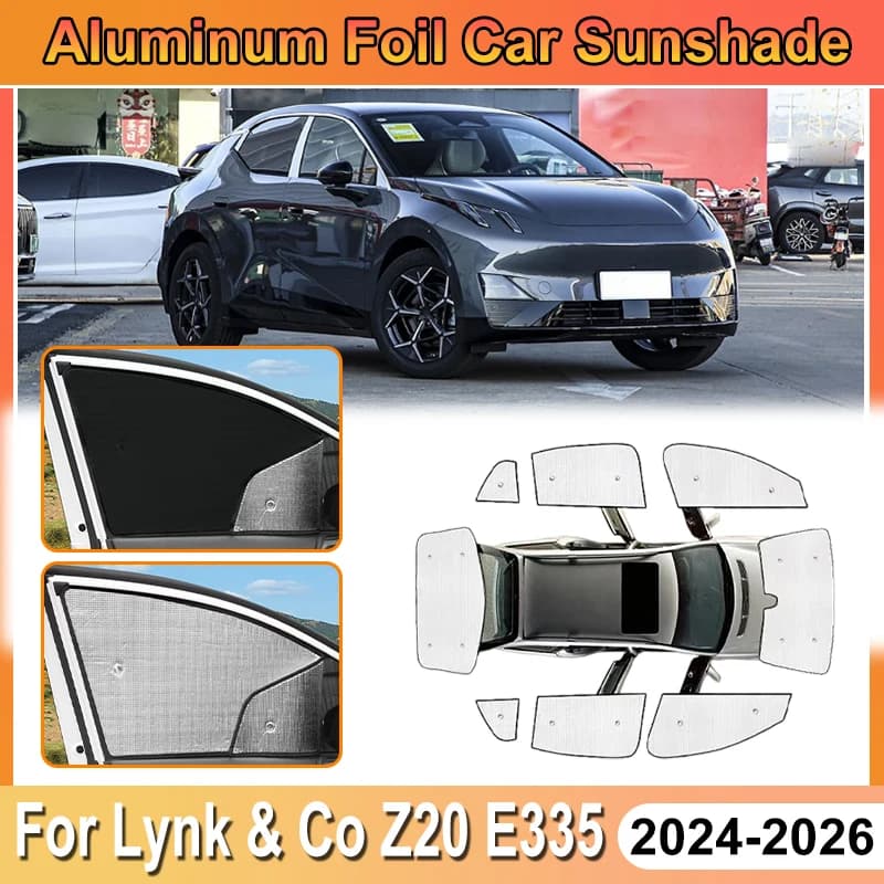 Per Lynk & Co Z20 02 Lynk Co Z20 Accessori E335 2024 2025 2026 Copertura Parasole in Alluminio per Parabrezza Auto Protezione UV