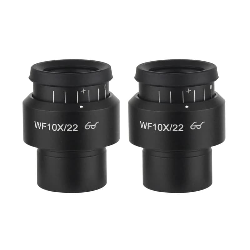 WF10X/22 MILLIMETRI Microscopio Oculare Punto Alto Campo Ampio Binoculare Trinoculare Stereo Microscopio Lente Accessori Diottria Regolabile