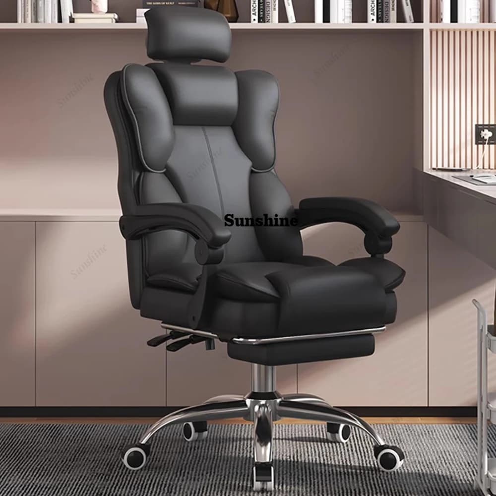 Sedia da Ufficio Ergonomica di Lusso, Poltrona Nordica Confortevole, Sedia da Studio e Gaming, Chaise Longue Relax, Arredamento per Ufficio e Gaming