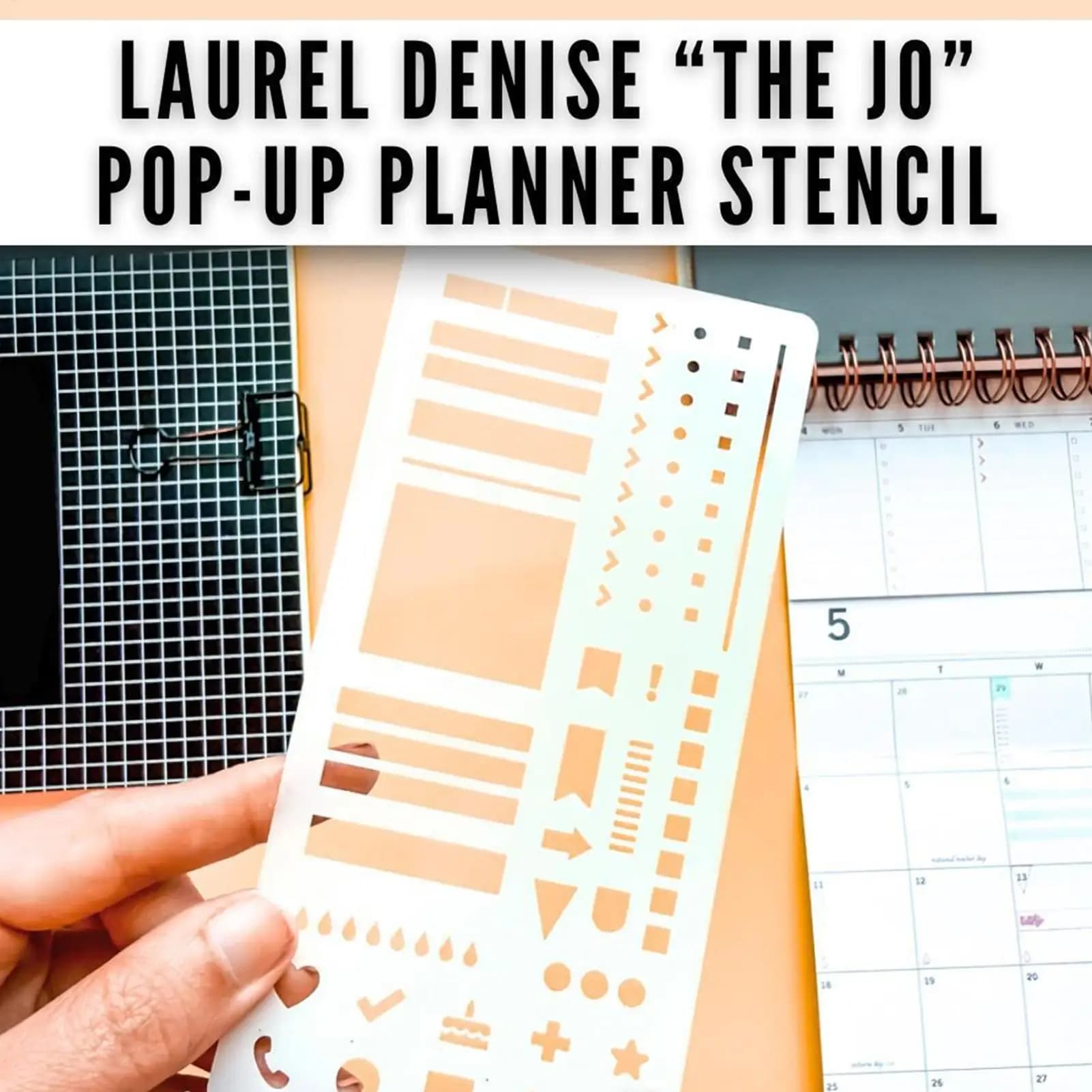 Set di Stencil per Planner, Stencil per Quaderni a Spirale, Set di Modelli Flessibili Fatti a Mano per Scrapbooking e Journaling con Griglia a Puntini