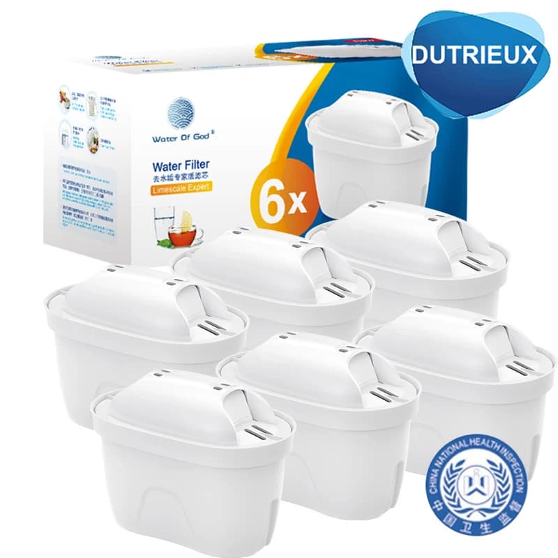 For Brita Maxtra 2PCS/6PCS Water Filters Limecal Chlorine Impurity Purifying Kettle Active Water Filter Carbon