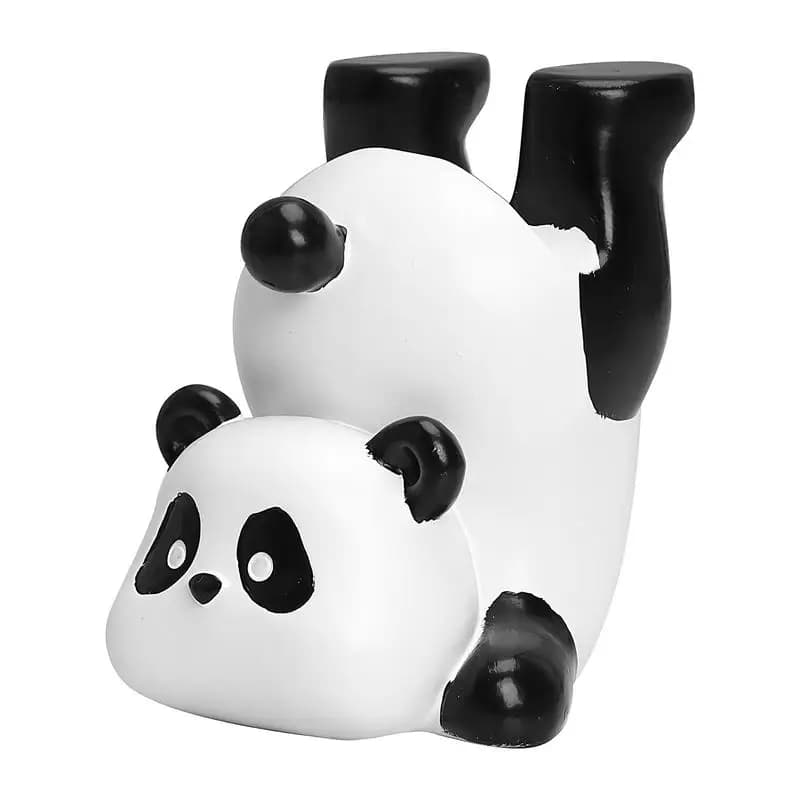 Porta occhiali per animali Porta occhiali in resina a forma di panda Divertente espositore decorativo per occhiali per scrivania da comodino