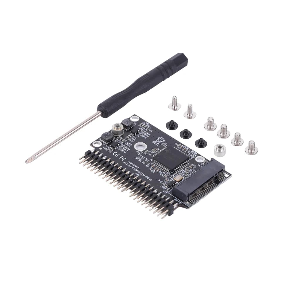 Adattatore M.2 NGFF SATA SSD a IDE da 2,5 pollici 44 pin Adattatore M.2 IDE Scheda adattatore SATA per computer desktop portatile notebook e altro ancora