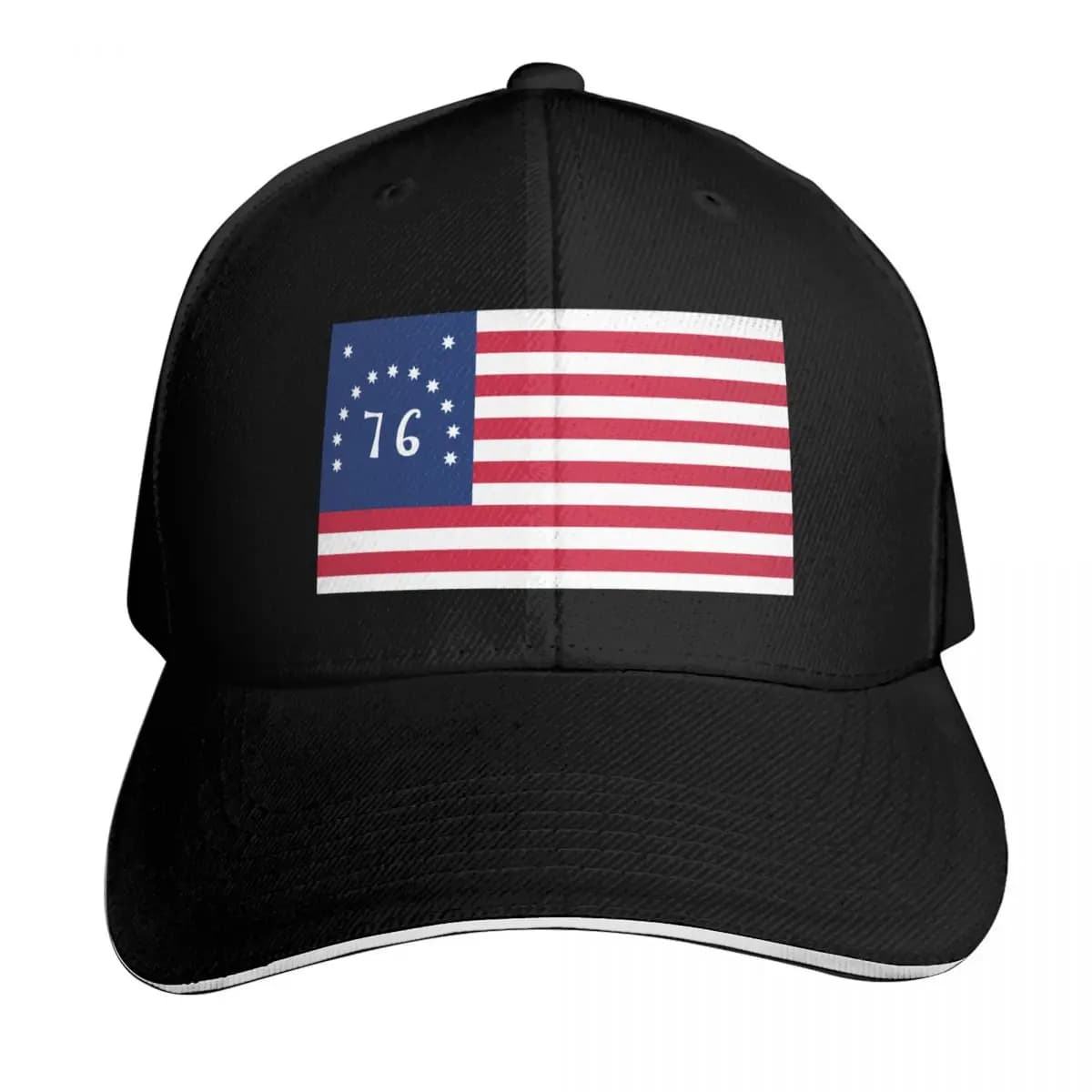 American 1776 Bennington flag Baseball Cap Beach Golf Hat Man Luxury Cap Sunscreen Designer Man Women's