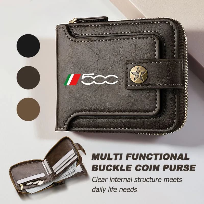 Multi Card Slot Coin Purse Protector Passport Holder Credit Card Holder For Fiat 500 500C 2012 500X 500L Abarth 695