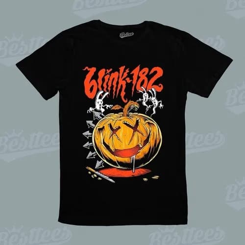 MALE / FEMAILE BLINK 182 BUNNY RABBIT T-shirt della band musicale rock pop americana