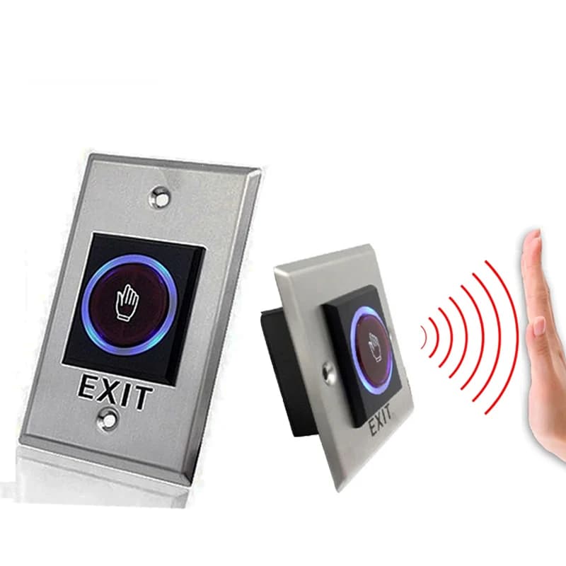 Access Button Door Exit Push Infrared Sensor Switch No Touch Release Gate Opener Door Access Control System Entry Open Induction