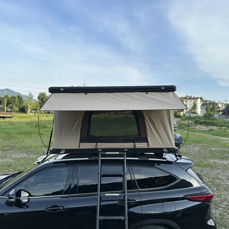 Tenda da Campeggio Rigida per 3 Persone e Tenda da Tetto Auto con Tetto Morbido (In Offerta)