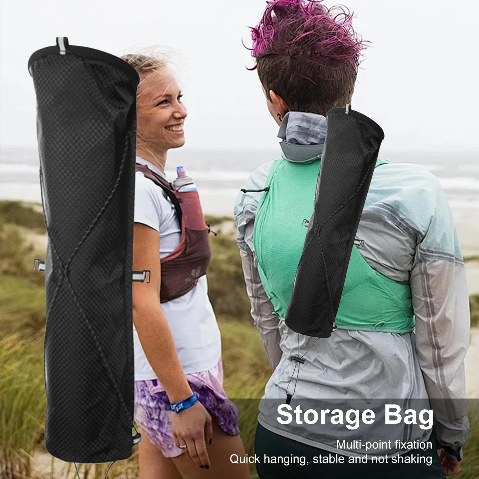Trekking pole storage bag Portable Trekking Pole Storage Pouch Walking Stick Pouch Outdoor Camping Hiking Drawstring Bag
