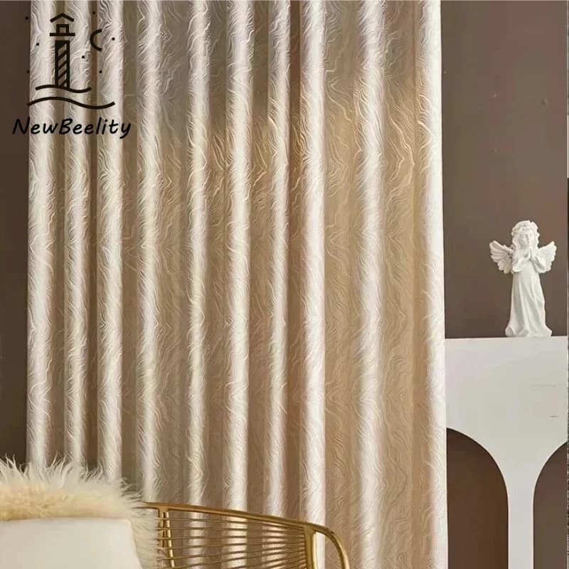 Tende Jacquard di Alta Precisione per Soggiorno e Camera da Letto, Drappeggi Moderni di Lusso in Stile Nordico, Tende Spesse Personalizzate per Decorazione