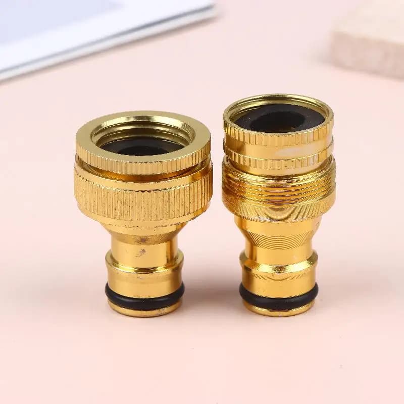 Set of 2 Quick Connectors for Garden Pipes Standard 4/6''